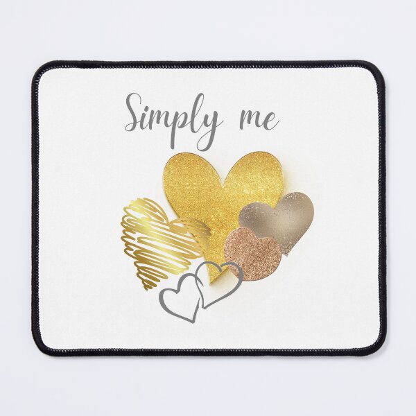 Item preview, Elegant "Simply me" shirt with gold hearts designed and sold by LIVSTUDIO16.