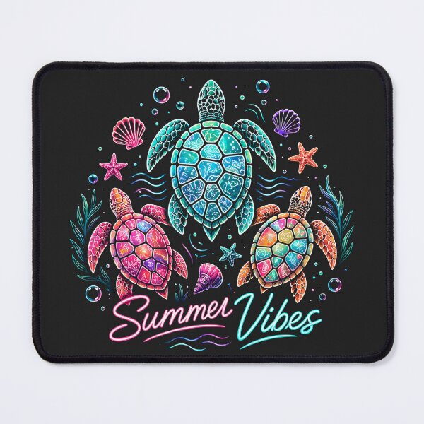 Item preview, Retro Neon Sea Turtles Summer Vibes designed and sold by legendaryskins.