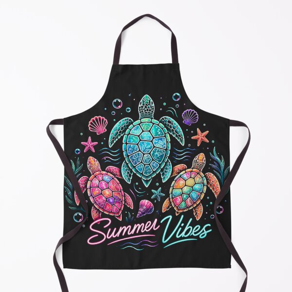 Item preview, Retro Neon Sea Turtles Summer Vibes designed and sold by legendaryskins.
