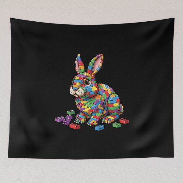 Item preview, Building Blocks Rabbit Toy Builder Pet designed and sold by PopStars1993.