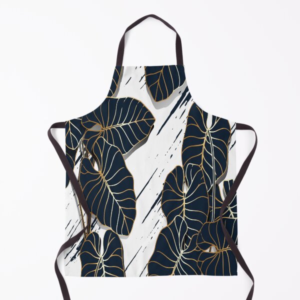 Item preview, Midnight Taro: Luxury Golden-Veined Botanical Pattern designed and sold by LiveLearnCreate.