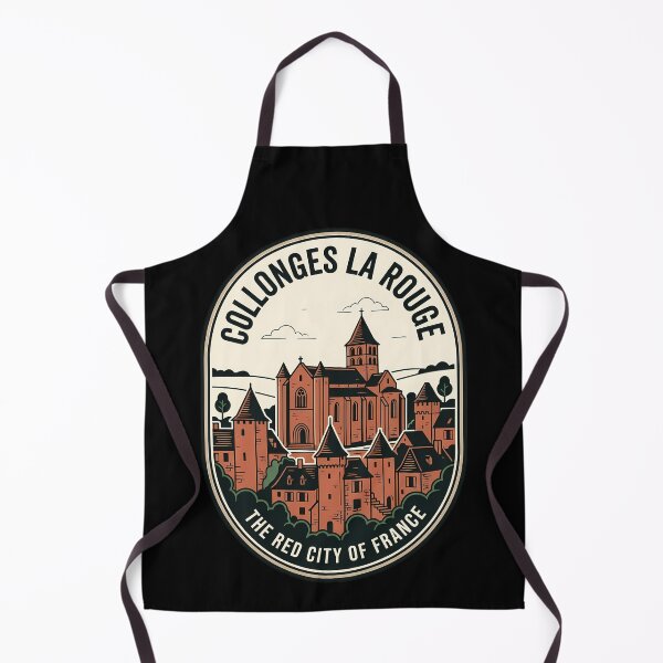Item preview, Collonges La Rouge Red City Vintage Travel Emblem designed and sold by k3rstman1.