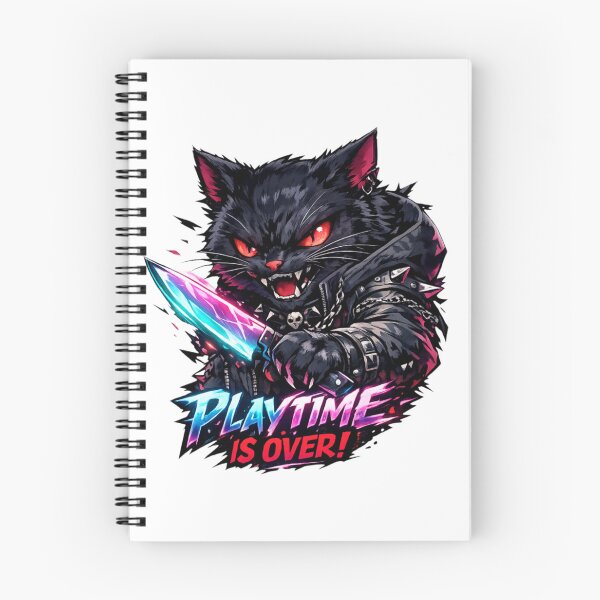 Item preview, Playtime Is Over Cyberpunk Black Cat designed and sold by IMOBILYARI.