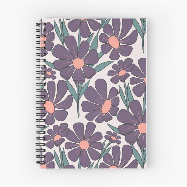Item preview, Busy Garden Florals in purple designed and sold by creativebakergb.
