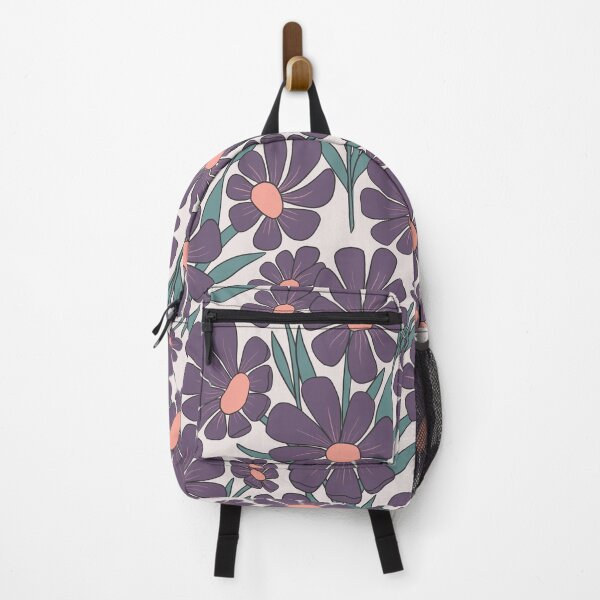 Item preview, Busy Garden Florals in purple designed and sold by creativebakergb.