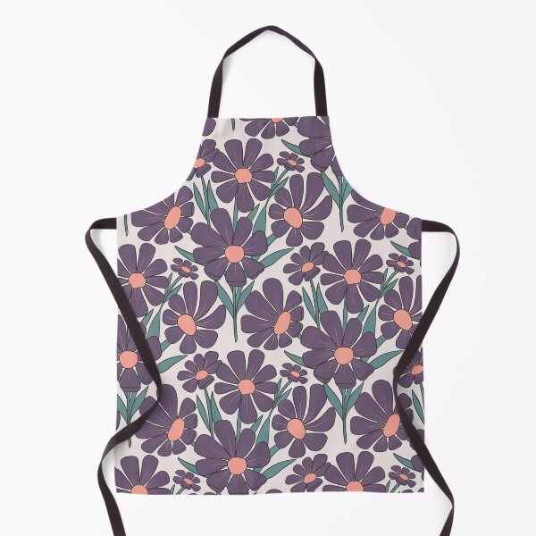 Item preview, Busy Garden Florals in purple designed and sold by creativebakergb.