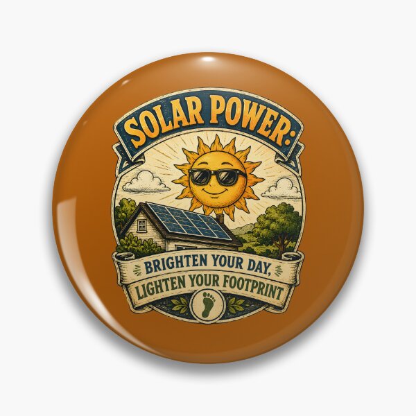 Item preview, Solar Power: Brighten You Day, Lighten Your Footprint designed and sold by Stylishly Eco.