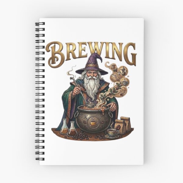 Item preview, Wizard Brewing Coffee Magical Potion Art designed and sold by Northern Glow Art.