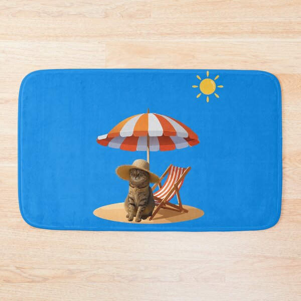 Item preview, Funny Cat Beach Vacation Summer Aesthetic designed and sold by A touch of creativity.