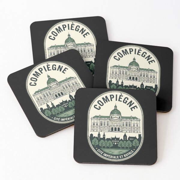 Item preview, Compiègne France Vintage Travel Emblem Retro Badge designed and sold by k3rstman1.