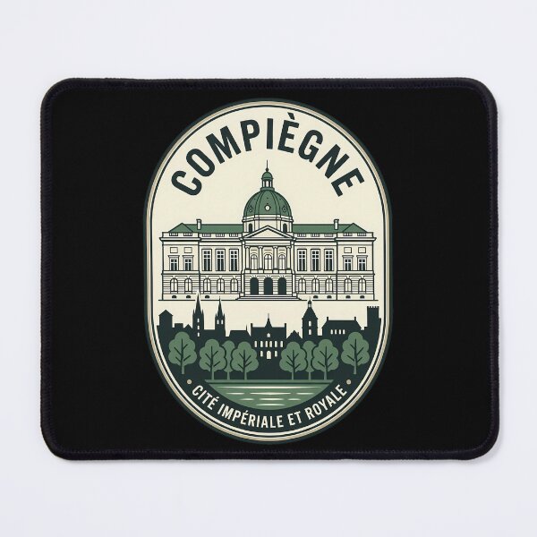 Item preview, Compiègne France Vintage Travel Emblem Retro Badge designed and sold by k3rstman1.