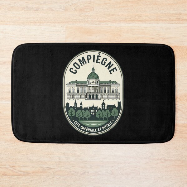 Item preview, Compiègne France Vintage Travel Emblem Retro Badge designed and sold by k3rstman1.