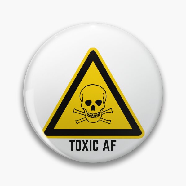Item preview, Toxic AF Warning Sign designed and sold by MayaCordalia.