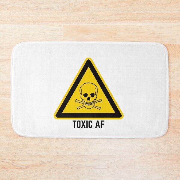 Item preview, Toxic AF Warning Sign designed and sold by MayaCordalia.