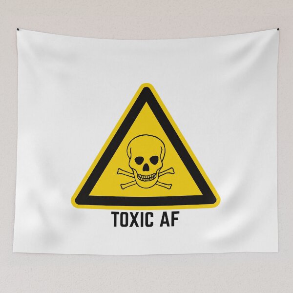 Item preview, Toxic AF Warning Sign designed and sold by MayaCordalia.