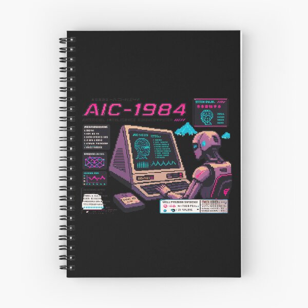 Item preview, Retro AI Supercomputer Robot | 1984 Cyberpunk Vaporwave Computer designed and sold by TEEJAMBOREE.