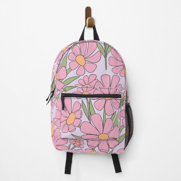 Item preview, Retro Garden Florals in pink designed and sold by creativebakergb.