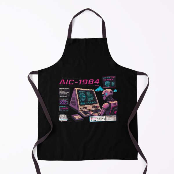Item preview, Retro AI Supercomputer Robot | 1984 Cyberpunk Vaporwave Computer designed and sold by TEEJAMBOREE.