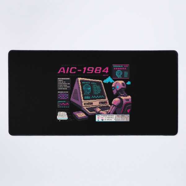Item preview, Retro AI Supercomputer Robot | 1984 Cyberpunk Vaporwave Computer designed and sold by TEEJAMBOREE.