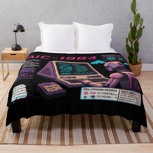 Item preview, Retro AI Supercomputer Robot | 1984 Cyberpunk Vaporwave Computer designed and sold by TEEJAMBOREE.