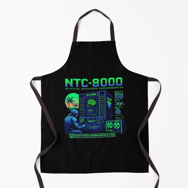 Item preview, Retro AI Supercomputer Robot | 1984 Cyberpunk Vaporwave Computer designed and sold by TEEJAMBOREE.