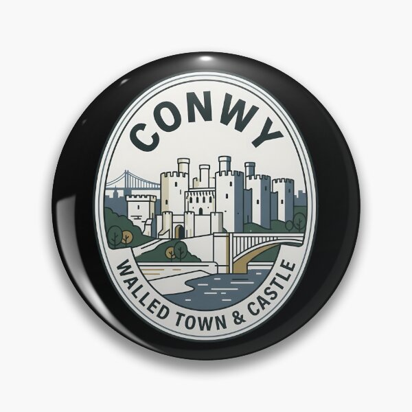 Item preview, Conwy Wales Walled Town Vintage Travel Emblem designed and sold by k3rstman1.