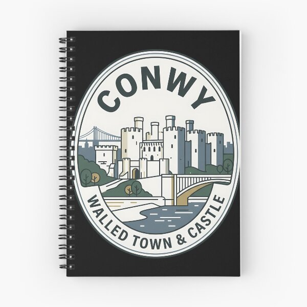Item preview, Conwy Wales Walled Town Vintage Travel Emblem designed and sold by k3rstman1.
