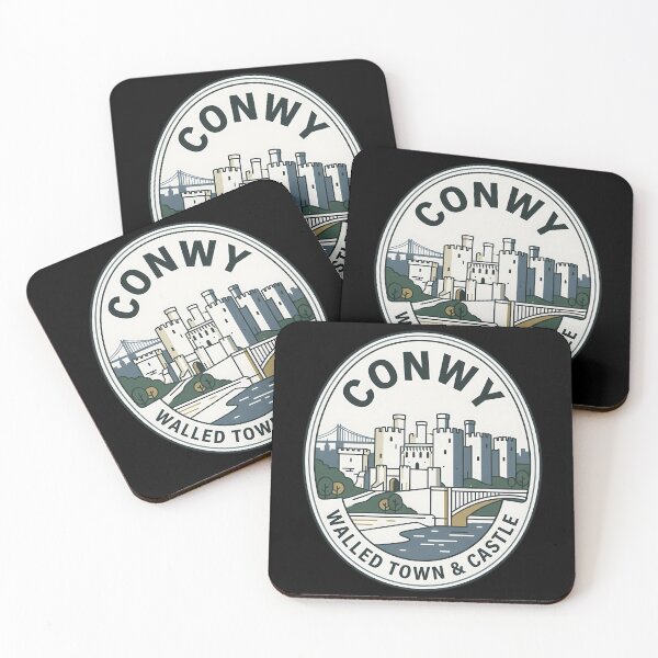 Item preview, Conwy Wales Walled Town Vintage Travel Emblem designed and sold by k3rstman1.