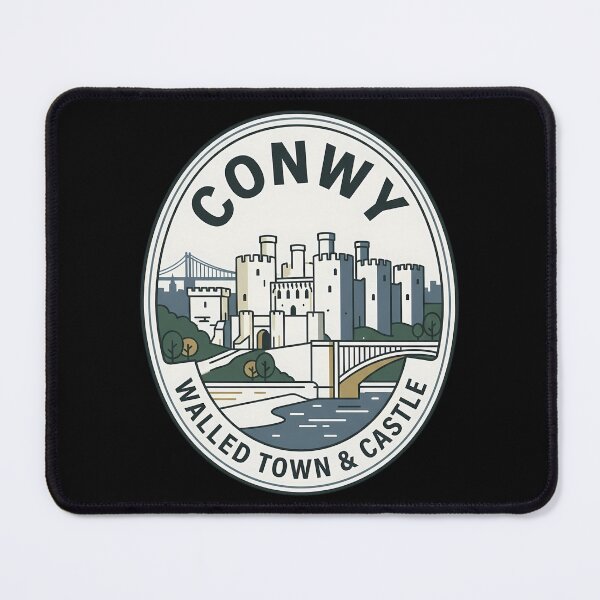 Item preview, Conwy Wales Walled Town Vintage Travel Emblem designed and sold by k3rstman1.
