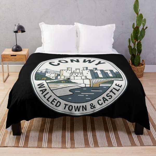 Item preview, Conwy Wales Walled Town Vintage Travel Emblem designed and sold by k3rstman1.