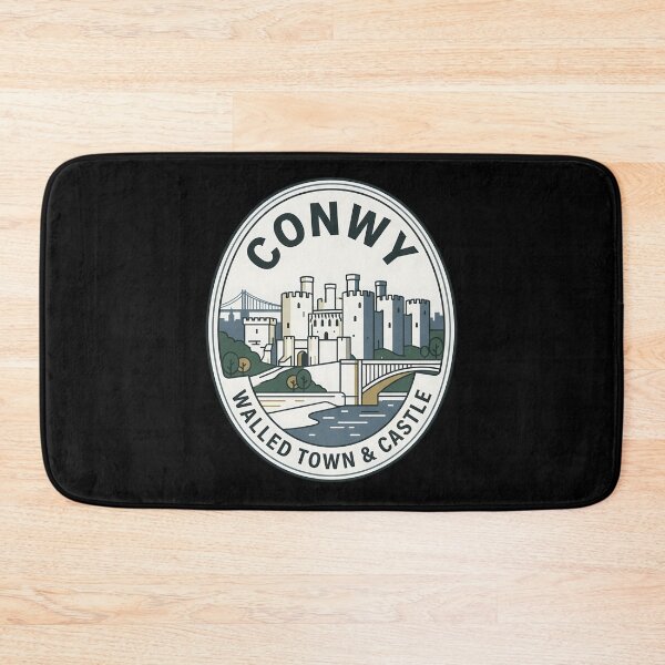 Item preview, Conwy Wales Walled Town Vintage Travel Emblem designed and sold by k3rstman1.