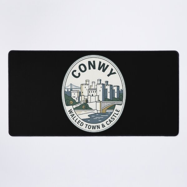Item preview, Conwy Wales Walled Town Vintage Travel Emblem designed and sold by k3rstman1.