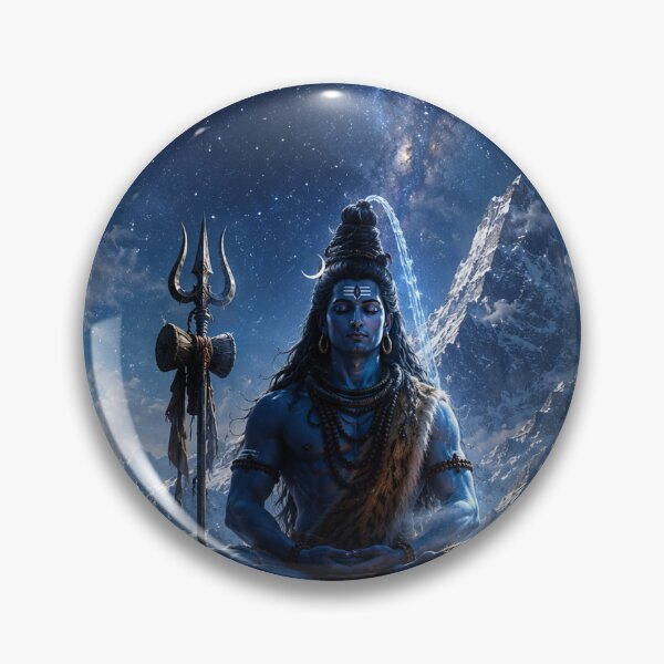 Item preview, Shiva meditating on a snowy peak designed and sold by AmbiM.