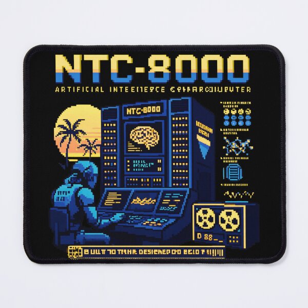 Item preview, Retro AI Supercomputer Robot | 1984 Cyberpunk Vaporwave Computer designed and sold by TEEJAMBOREE.