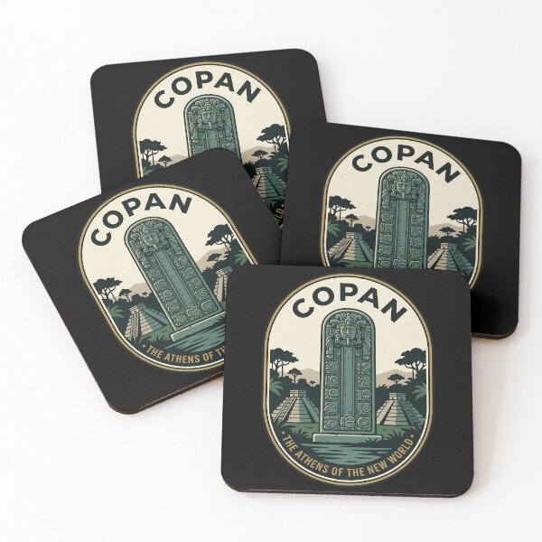 Item preview, Copan Mayan Ruins Honduras Vintage Travel Emblem designed and sold by k3rstman1.