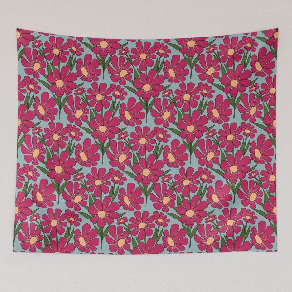 Item preview, Bright Garden Florals in Burgundy designed and sold by creativebakergb.