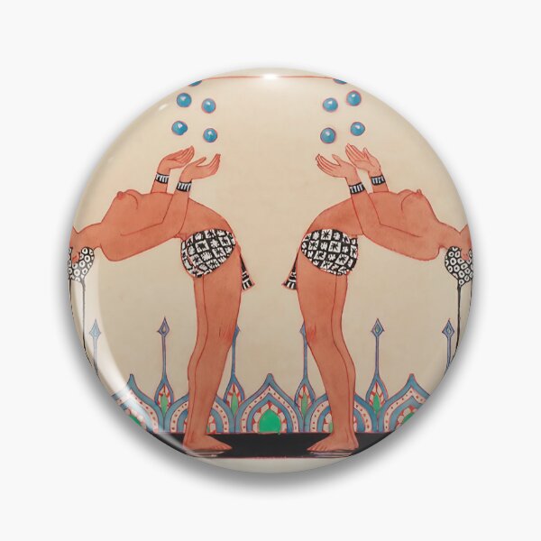 Item preview, Art Deco Juggling Acrobats designed and sold by NymphdecoStudio.