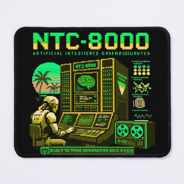 Item preview, Retro AI Supercomputer Robot | 1984 Cyberpunk Vaporwave Computer designed and sold by TEEJAMBOREE.