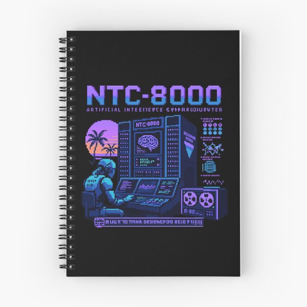 Item preview, Retro AI Supercomputer Robot | 1984 Cyberpunk Vaporwave Computer designed and sold by TEEJAMBOREE.
