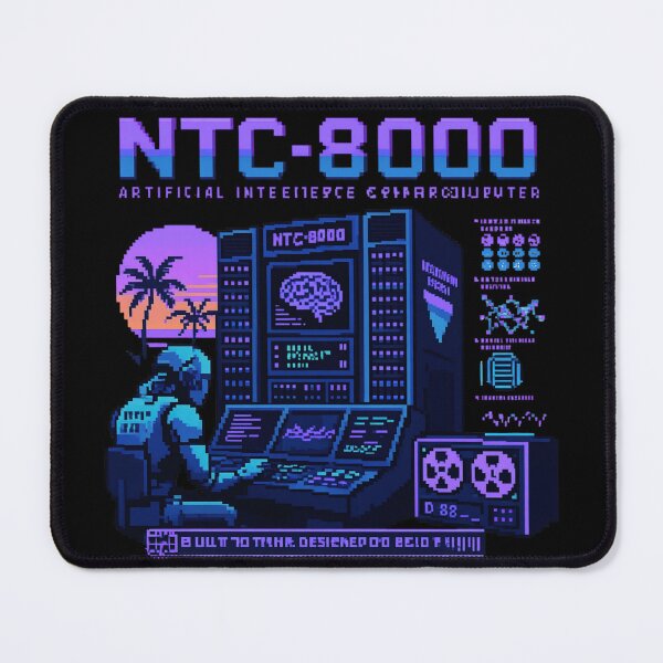 Item preview, Retro AI Supercomputer Robot | 1984 Cyberpunk Vaporwave Computer designed and sold by TEEJAMBOREE.