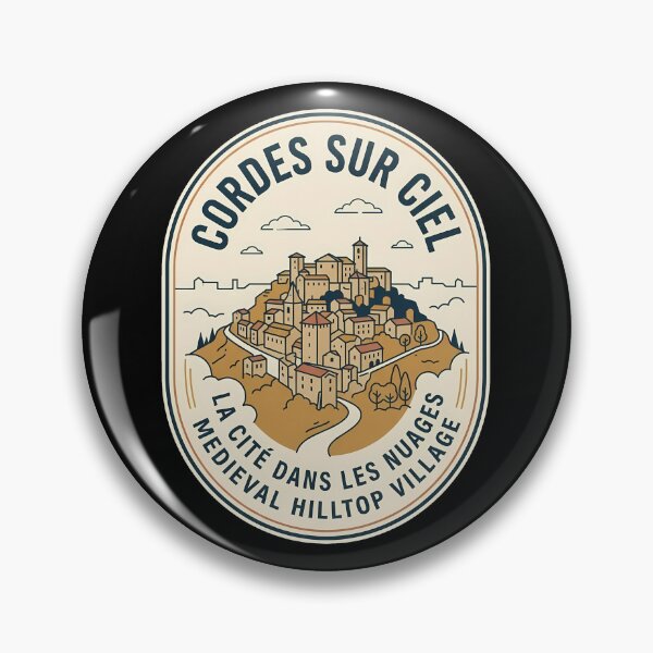 Item preview, Medieval Hilltop Village Cordes Sur Ciel Vintage Travel designed and sold by k3rstman1.