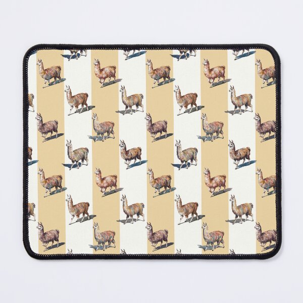 Item preview, Watercolor Llamas over Honey and Off-White designed and sold by Lidra Zehcnas.