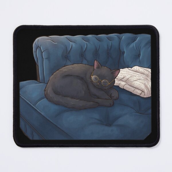 Item preview, Cozy Academic Black Cat – Dark Academia Aesthetic Art designed and sold by Fatomfatom.