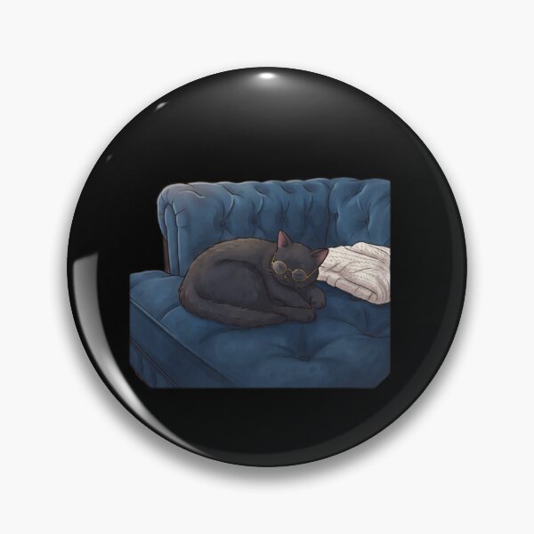 Item preview, Cozy Academic Black Cat – Dark Academia Aesthetic Art designed and sold by Fatomfatom.