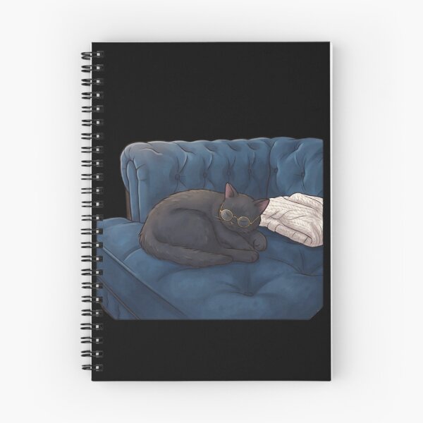 Item preview, Cozy Academic Black Cat – Dark Academia Aesthetic Art designed and sold by Fatomfatom.