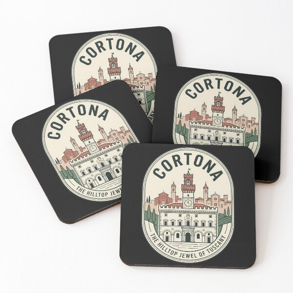 Item preview, Cortona Italy Hilltop Jewel Vintage Travel Emblem designed and sold by k3rstman1.