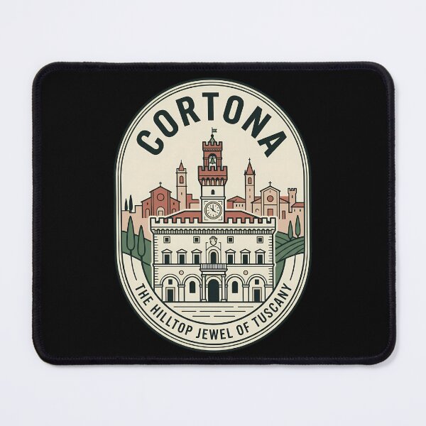 Item preview, Cortona Italy Hilltop Jewel Vintage Travel Emblem designed and sold by k3rstman1.