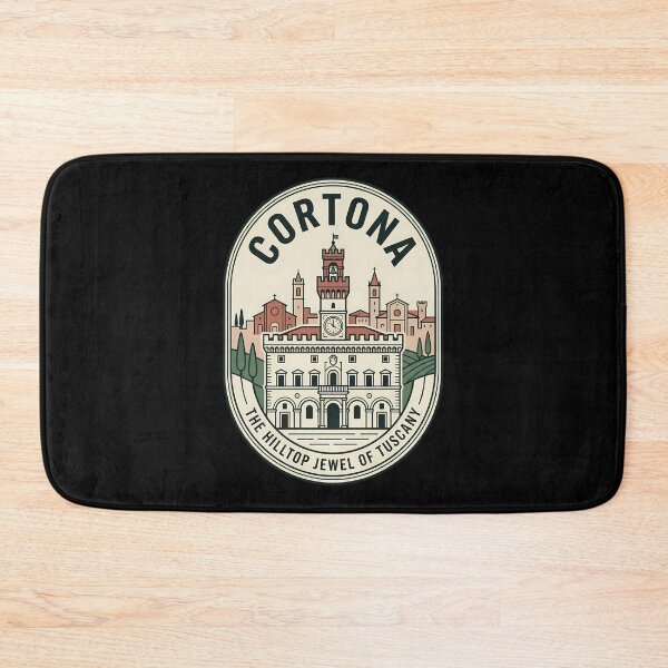 Item preview, Cortona Italy Hilltop Jewel Vintage Travel Emblem designed and sold by k3rstman1.
