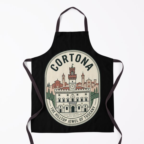 Item preview, Cortona Italy Hilltop Jewel Vintage Travel Emblem designed and sold by k3rstman1.