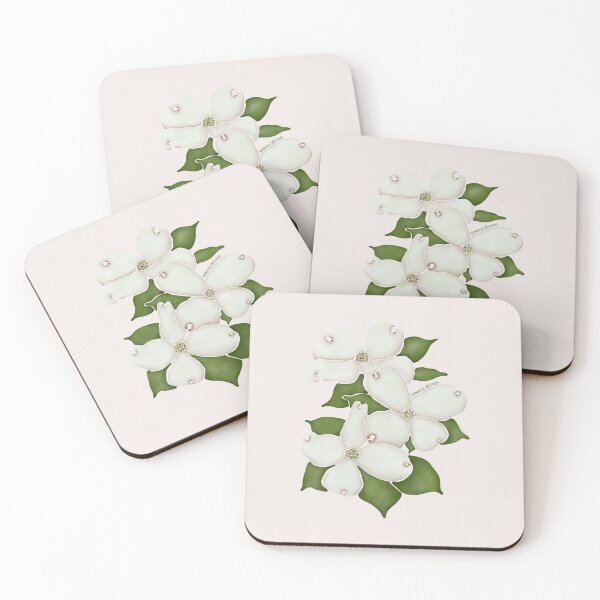 Item preview, Watercolor Flowering Dogwood Flower- Texas Native Flower designed and sold by Marguerite Artistry.